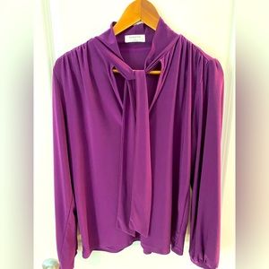 Babaton blouse, size small. Rich purple color.